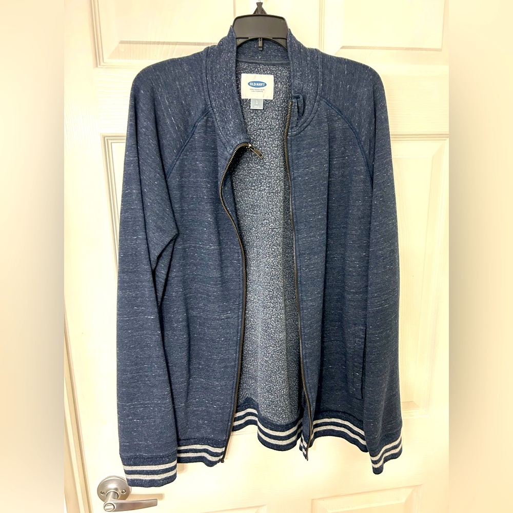 Men’s Large Old Navy Navy Blue Windbreaker